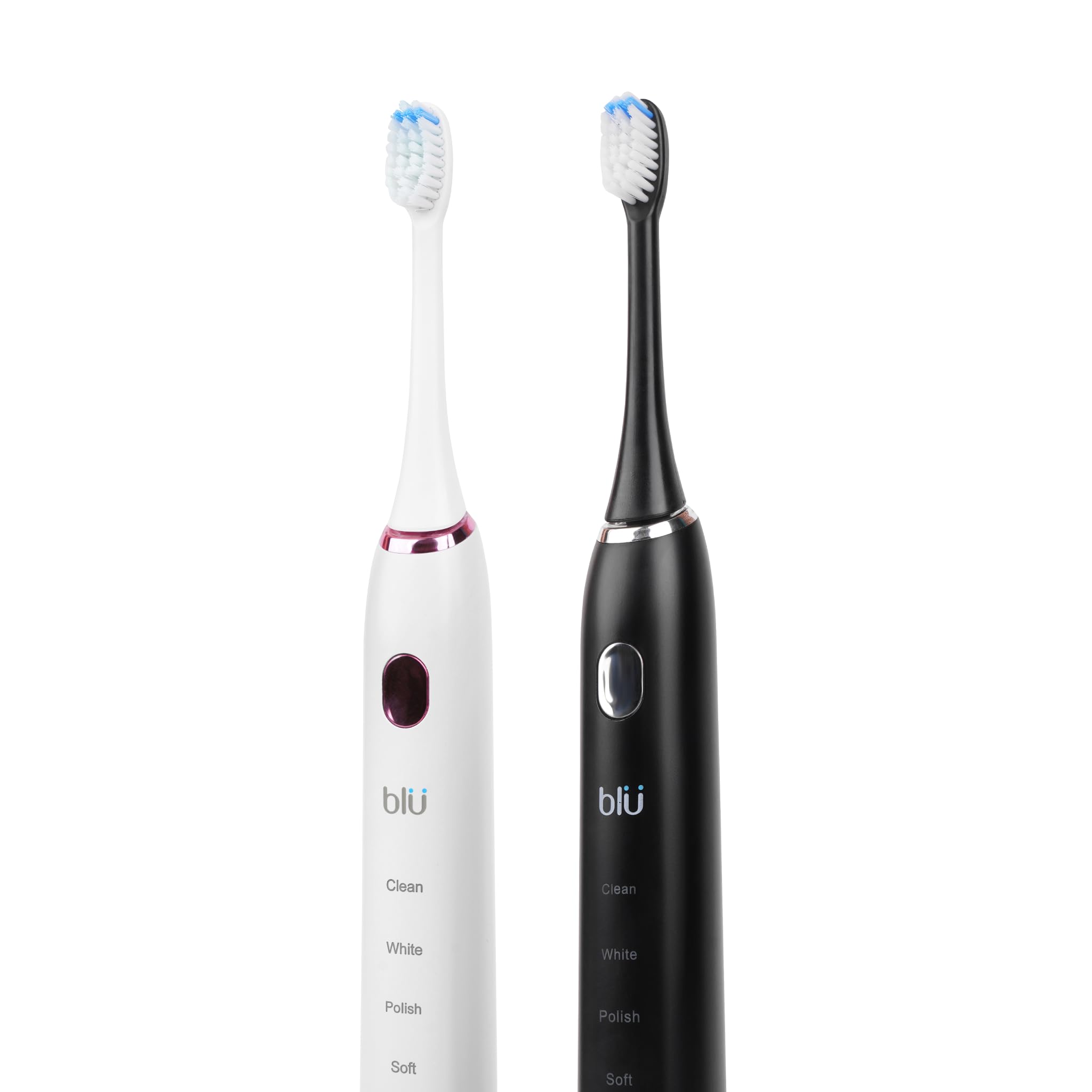 Blu Smart Spazzolino da denti con App, Unico Cordless Spazzolino da denti Elettrico Adulti, Uomini o Donne 40.000 Stroke al minuto, Timer, Impermeabile e Smart Tracking per IOS, Android (Nero)
