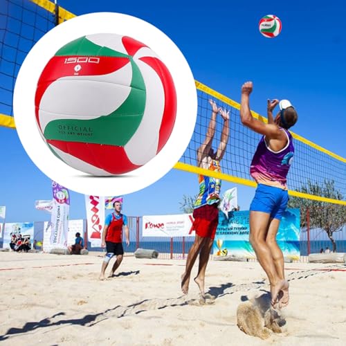 Image of Soft Rubber Lightweight Volleyball for Indoor Training Game Competition, Gym, Outdoor Beach Play, Gift for Kids,Fit for Beginner, Teenager, Adult, 1pcs