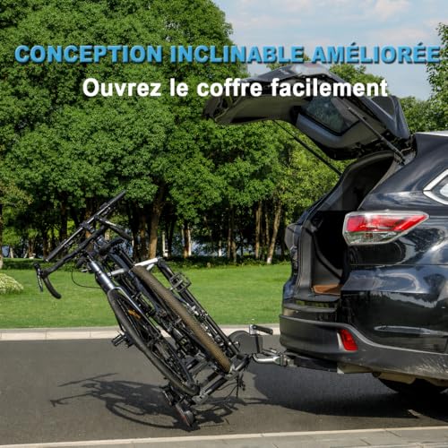 Porte vélo électrique pour attelage de remorque spécial VAE - 5