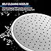 Rain Shower Head High Pressure, WarmSpray Rainfall Shower Head for Bathroom With 9 Inch Large Coverage- Relaxed Waterfall Shower Experience
