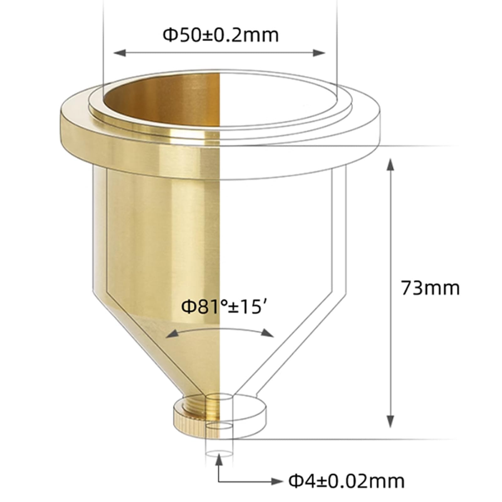 Vaso medidor de viscosidad con soporte ajustable y cronómetro para pruebas de pintura y revestimiento