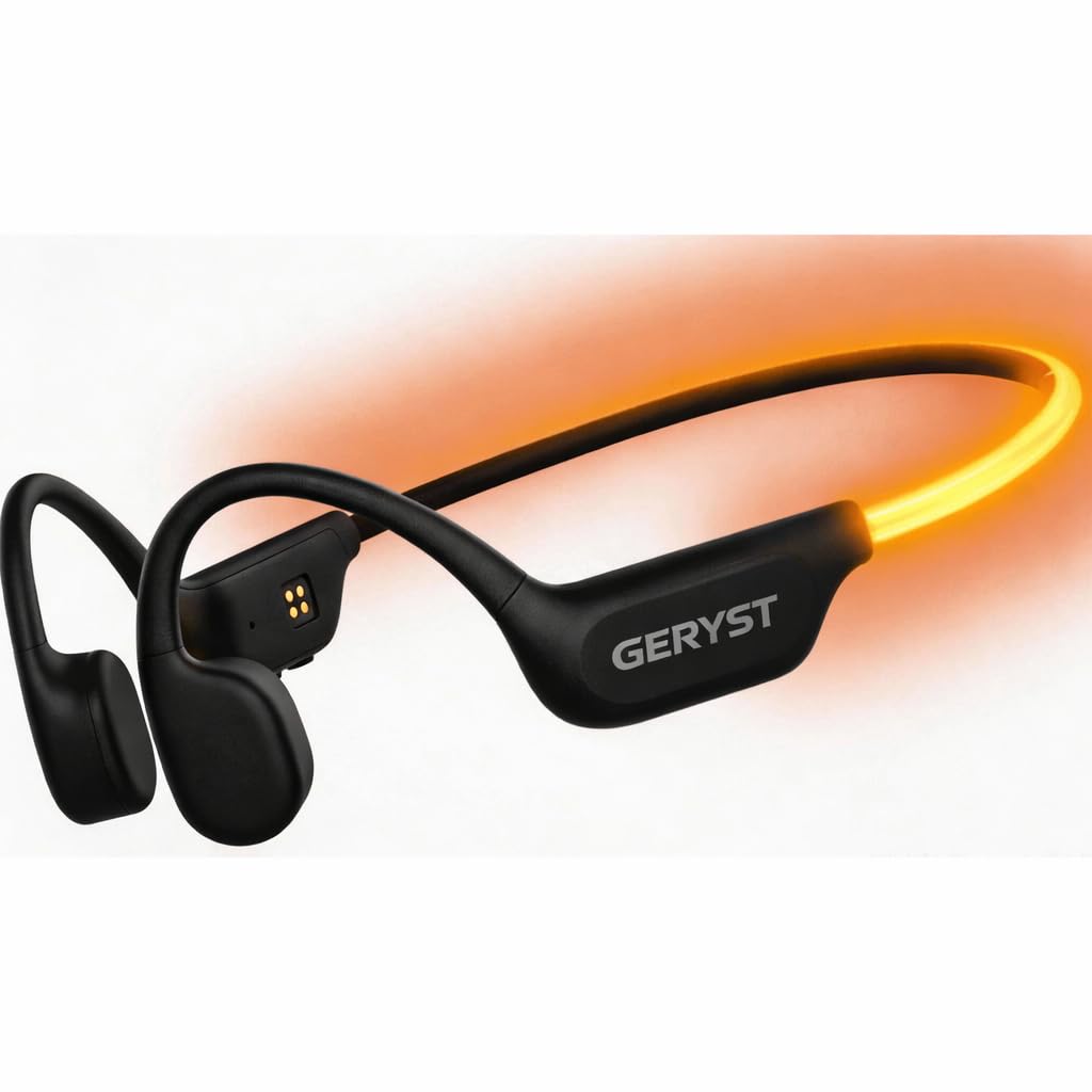 Coucur 2026 Bone Conduction Headphones with Adjustable LED Safety Light, Open-Ear Wireless Sports Headphones, IP67 Waterproof & Windproof Headsets with Bluetooth 6.0 Tech for Workout/Games-image-28