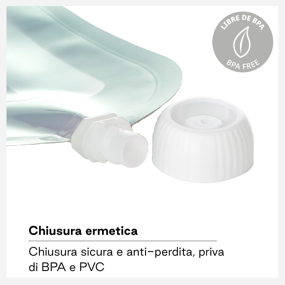 Jané Sacchetti Riutilizzabili per Pappa 100 ml, 12 Pezzi, BPA Free