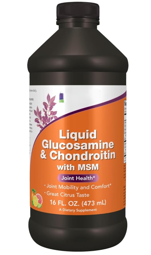 Gluccosamina líquida y condroitina, suplemento para la salud articular, comodidad y movilidad, 473 ml