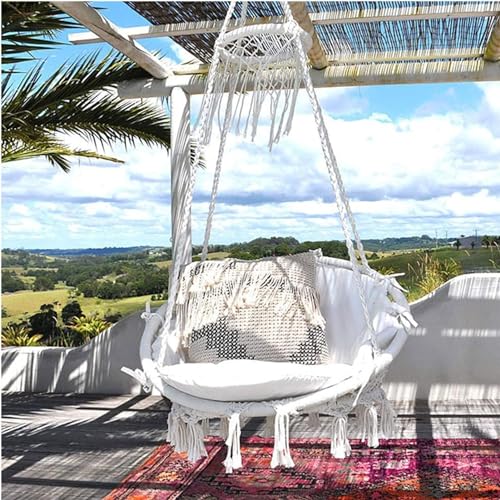 Hamac chaise tricoté main de qualité supérieure résistant à 150kg