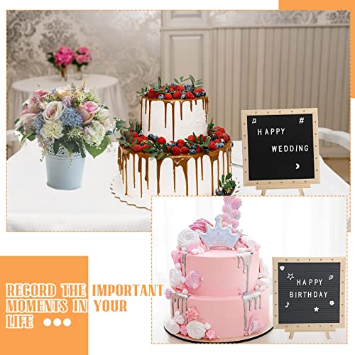 Remerry 2 Pcs Felt Letter Board With Led Lights 10 X Inch Changeable Message Stand, Sign Cotton Bags For Weddings Office Party Home Decor #TOP5