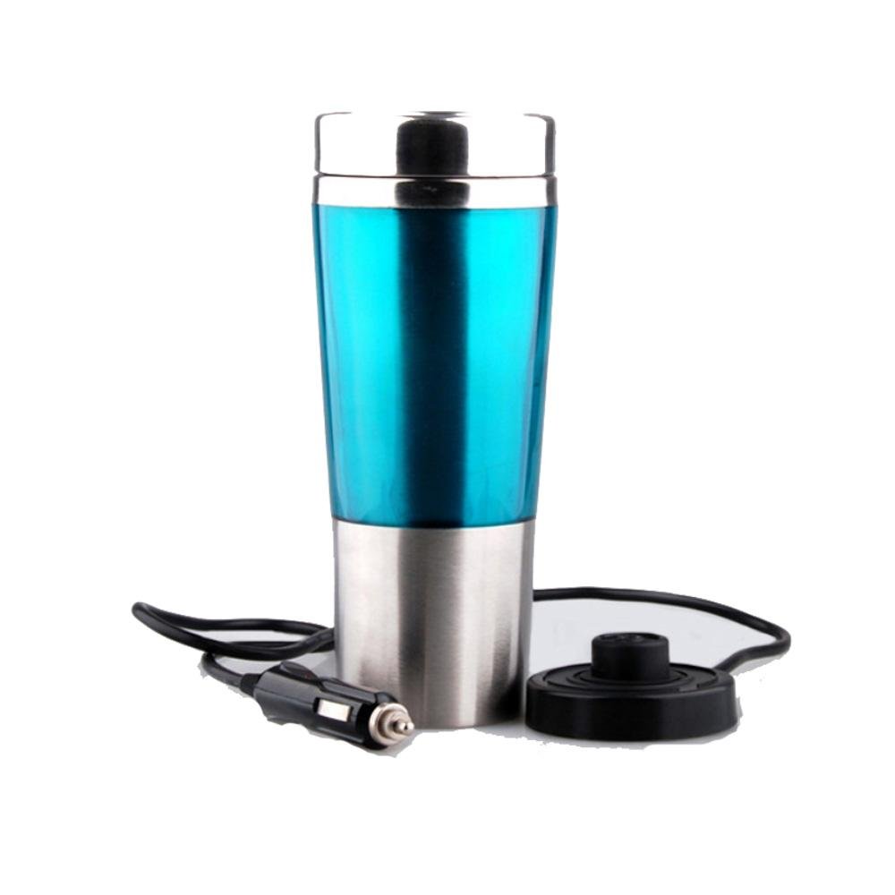 RIRI-Car heating Cup, stainless steel insulated Cup, vacuum double insulating glass, blue