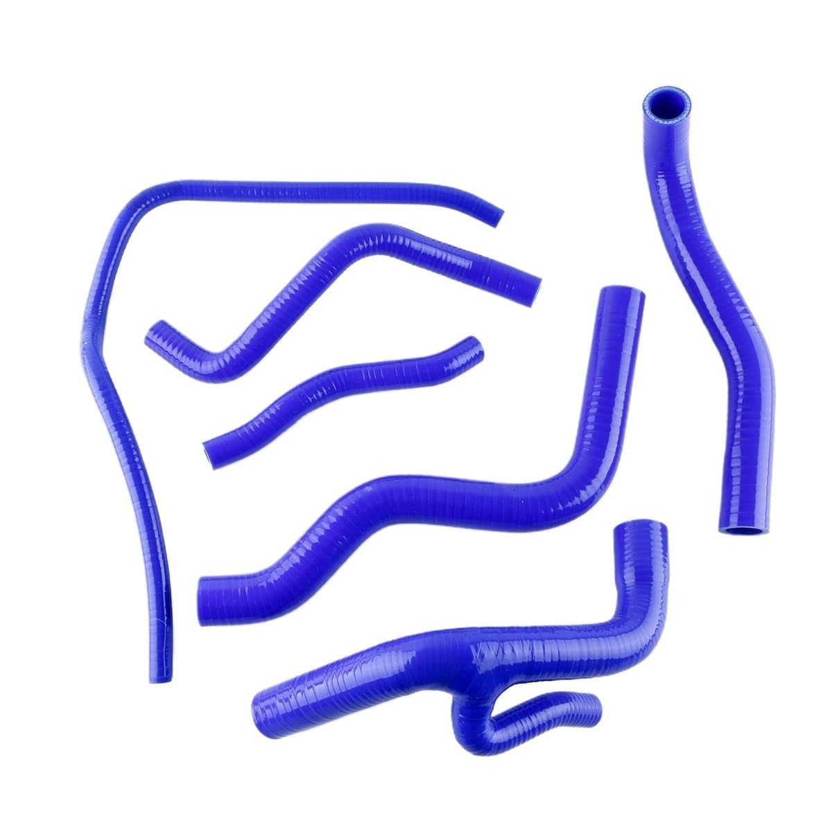 Manguera de silicona Kit de manguito de refrigeración de radiador de silicona for motocicleta, piezas de repuesto de tubo superior e inferior, 3 capas, 2005 FZ6 FZ 6, 6 uds. Accesorios para motos(Noir
