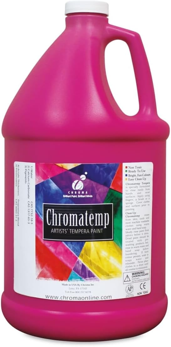 CHROMA Chromatemp Artists' Tempera Paint - Magenta, 128 oz