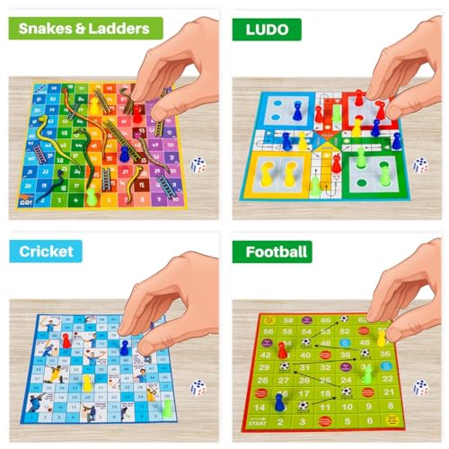 Image of Ratna's 14in1 Family Board Game