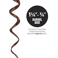 Vista 7 de Hot Tools - Plancha para rizar, color negro y dorado, Barril cónico invertido