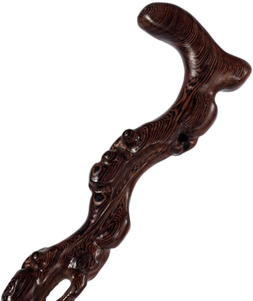 Miniatura 4 de Bastón de madera con muleta, ala de pollo, caña de madera maciza, raíz de ganoderma lucidum, regalos para personas mayores, 11.19 bastones de madera