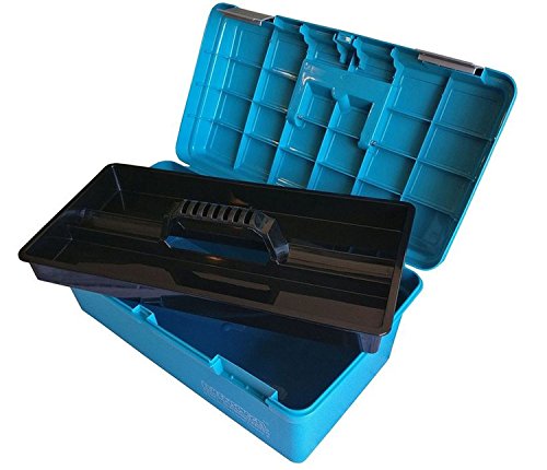 Eulenspiegel Professionele make-upkoffer van kunststof, klein, blauw