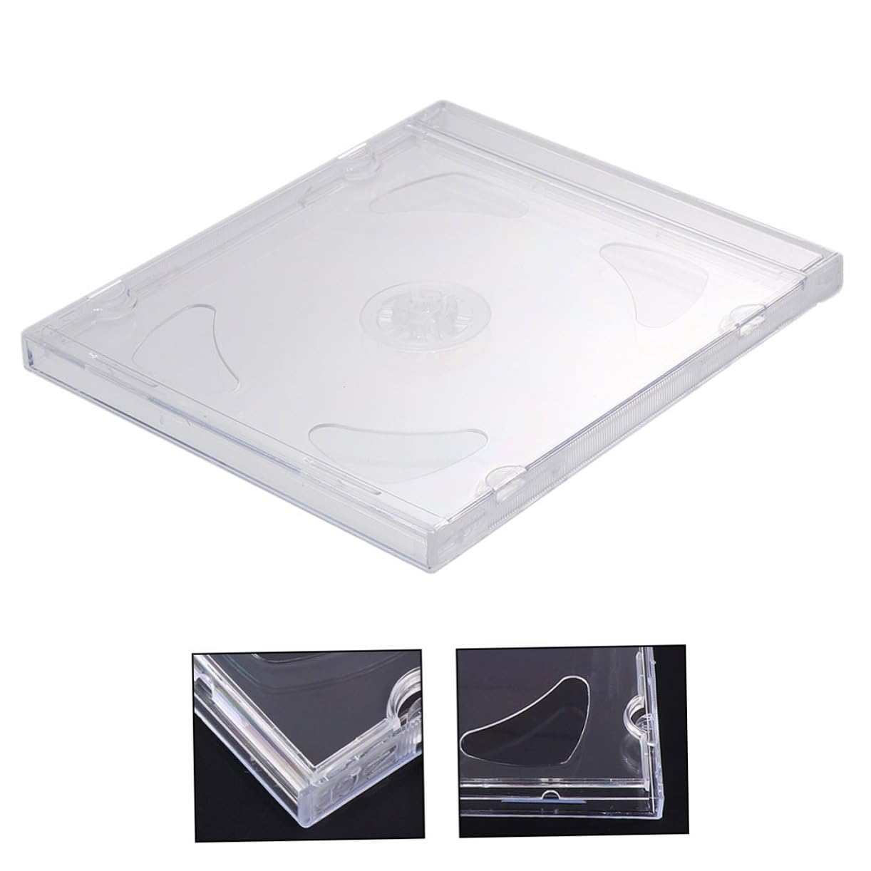 Cabilock 25stücke Transparente Cd-hüllen Als DVD-verpackung Schlankes Design Für Medien-aufbewahrung Für Zuhause Und Unterwegs Transparent