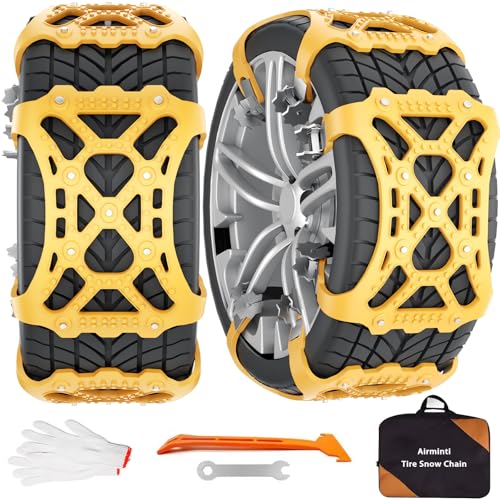 Catene Da Neve Universali Per Auto, 6 Pezzi Antiscivolo Per Pneumatici Da 165-265 mm, Adatte A SUV E...