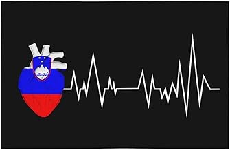 Heartbeat of the Slovenia Flag for Slovenian Pride 12x18 In Car Flag – Double-Sided Polyester, Weatherproof and Easy to Install58