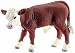 Schleich Hereford Calf Toy Figure