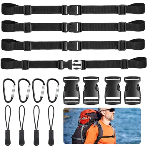 Sinofort 16 Stück Verstellbarer Brustgurt Rucksack, Schnellverschluss Rucksackgurt, Gurtband Rucksack Rucksackriemen, Brustgurt mit Schnalle, Rucksack Brustgurt, für Reise Kletter Jogging Sinofort 16 Stück Verstellbarer Brustgurt Rucksack, Schnellverschluss Rucksackgurt, Gurtband Rucksack Rucksackriemen, Brustgurt mit Schnalle, Rucksack Brustgurt, für Reise Kletter Jogging