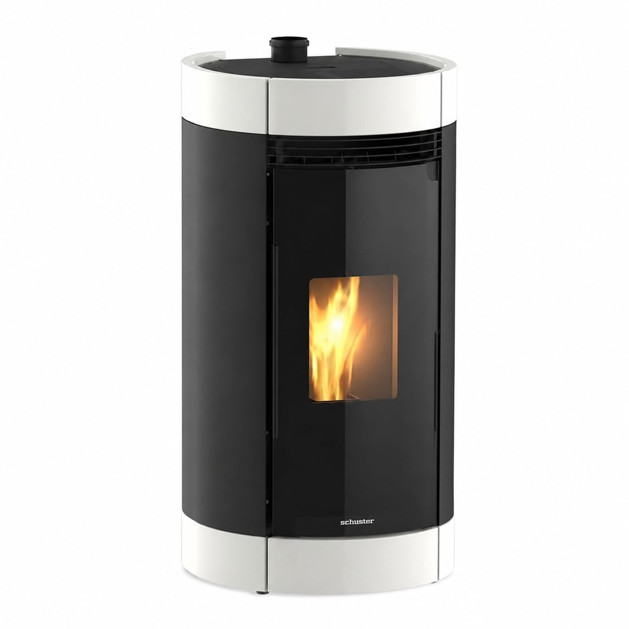 Estufa de Pellets Canalizable 10 kW ADNA Blanca hasta 90 m²