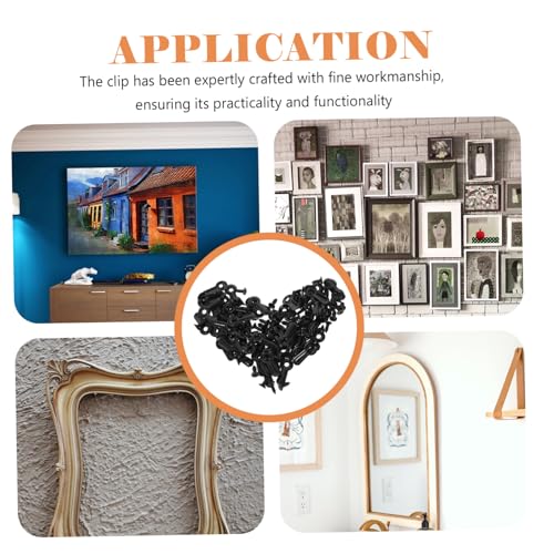 Image of Hohopeti 1set Photo Frame Backing Clips Screws of Turn Button Fasteners for Easy Picture Hanging and Art Display Sturdy and Frame Accessories