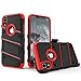 ZIZO Bolt Series for iPhone XR Case with Screen Protector Kickstand Holster Lanyard - Black & Red