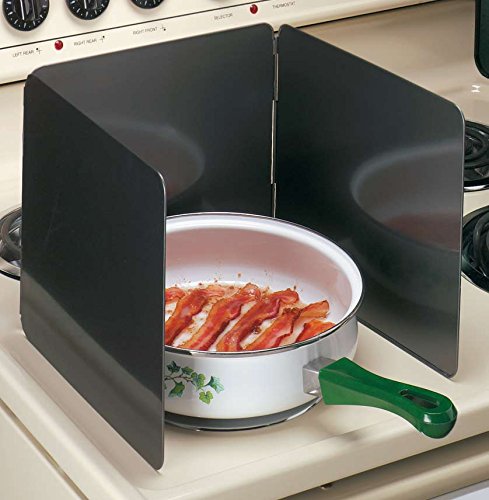 Qidaco Creek Splatter Shield Guard - 4-zijdig opvouwbaar metalen spatscherm - voor koken, kamperen