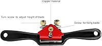 Vista 2 de Manuel Rabot - Radios ajustables con cepillo manual manual para afeitado con doble tornillo, herramienta de mano para carpintería