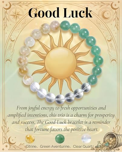 Bivei Good Luck Crystal Healing Bracelet