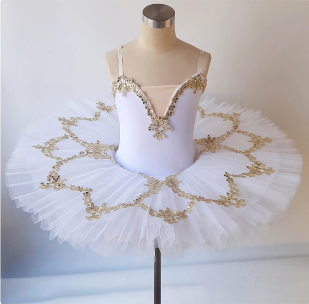 Abito da Ballo per Ragazze, tutù, Body Competizione, Gonna tutù Balletto | Pattinaggio con cinghie, ginnastica abbigliamento da ballo abiti da cigno fatato, spettacolo, ballo da sala costume ballerina