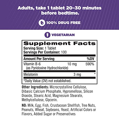 Natrol Melatonin Time Release Tablets, 3Mg, 100 Count #TOP2