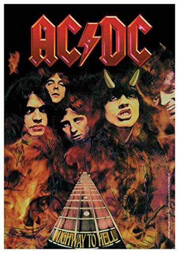 AC/DC Poster Drapeau Officiel - Official Merchandise Band Posterflag Highway to Hell