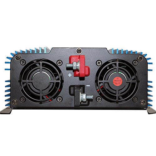AIMS POWER PWRIX200012SUL 2000 Watt Pure Sine Inverter with Transfer Switch 12 VDC to 120 VAC ETL Listed