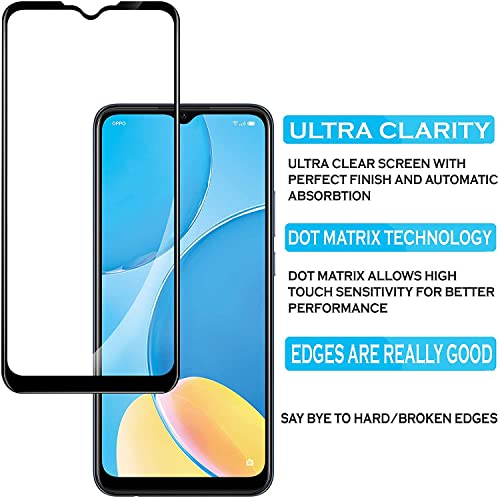 Image of HD Tempered Glass Screen Protector Compatible For Oppo A77S, Oppo A77, Oppo A15 With Edge To Edge Coverage And Easy Installation Kit