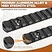 REERON Single Picatinny Rails for Mlock,3 5 7 9 11 13 Slot Aluminum Mloc Single Picatinny Rail with 13 T-Nuts & Screws, 3 Allen Wrench