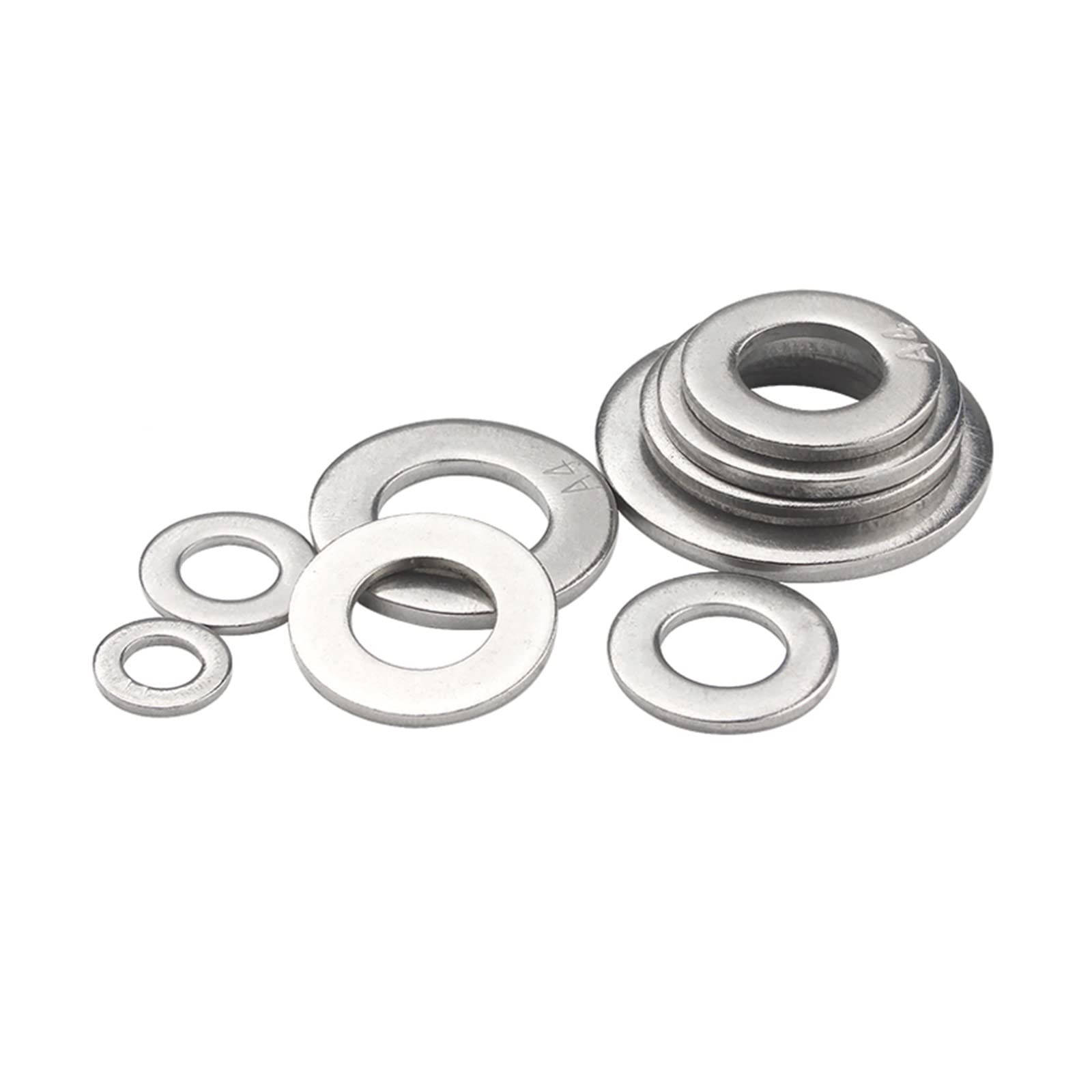 1/2/50p M1,6 M2,5 M3 M4 M5 M6 M8 M10 GB97 304/A2-70 Edelstahl Flache Maschine Metall Unterlegscheibe Dichtungsringe.Hardware-Zubehör(M16 10pcs)