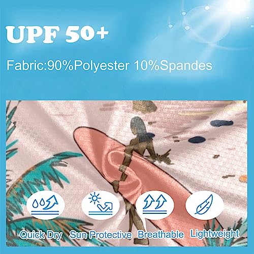 Image of CaTaKu Boys Swim Shirt Long Sleeve Rash Guard for Boys Toddler Rashguard Water Sun Shirt UPF+ 50 Swimwear