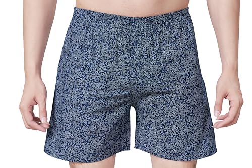 Image of Men's Cotton Printed Regular Fit Boxer Shorts | Soft & Breathable Innerwear | Comfortable Boxers | Lightweight & Stylish Nightwear