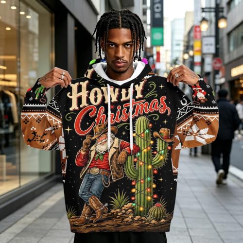 Howdy Christmas Cowboy Hoodie, alternative view 1