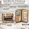 MATADOR Geldbeutel Damen Groß Leder #Madrid mit edler Geschenk Box, Elegante Damen Geldbörse Groß mit RFID Blocker, Luxus Frauen Portmonee Viele Kartenfächer, Kartenetui mit Münzfach in Hell Braun #3