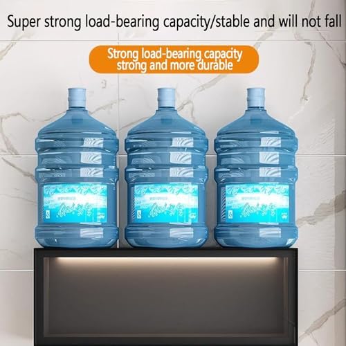 Wall-Mounted Aluminum Alloy Storage Cabinet with LED Light - Space-Saving Organizer for Bathroom, Kitchen & Living Room - Over-Toilet Makeup & Medicine Storage Solution