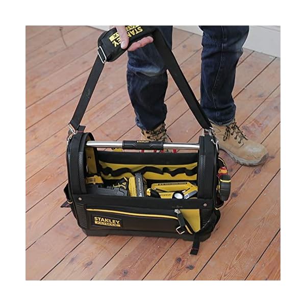 Stanley FatMax Werkzeugtrage (Werkzeugtasche 48cm x 25cm x 33cm, 600 Denier Nylon, wasserdichter Kunststoffboden… – Bild 11