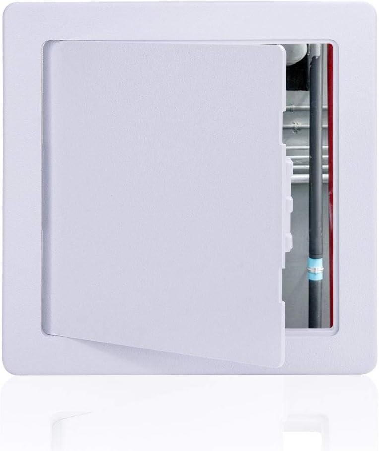 Suteck Plastic Access Panel Drywall Ceiling - 8 x 8 Inch White Access Doors