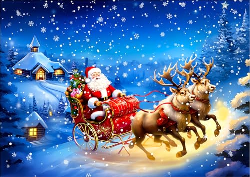 Shiny Flower クリスマスタペストリー サンタクロース トナカイ 雪景色 プレゼント装飾 210*150cm 壁布 装飾布 北欧風布ポスター 壁掛け 壁飾り 模様替え 装飾用品 コットンリネン 芸術 インテリア 多機能 おしゃれ 部屋や窓の飾り リビングルーム ベッドルーム 個性プレゼント