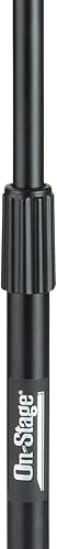 Miniatura 4 de OnStage On-Stage MS7700B - Soporte de micrófono con base de trípode (configuración para micrófonos vocales e instrumentales, altura ajustable, rosca
