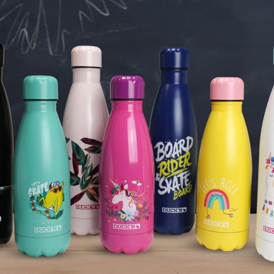 Bouteille D'Eau Isotherme Réutilisable Avec Imprimé Colibri Papillon