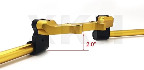Miniatura 6 de XKH - Juego de placa adaptador y manillar para Yamaha MT-07 FZ-07 2014-2017, color dorado