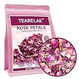 Picture of TEARELAE - Dried Rose Petals - Top-Grade Pure Natural Edible Flowers - Use for Tisanes, Baking, Candle Making, Soap Making and Handicraft - 1.3oz/37g