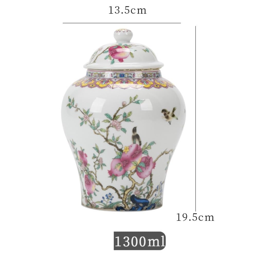 Ceramiczny pojemnik na herbatę, kreatywny emaliowany pojemnik do przechowywania herbaty, mały, zamknięty słoik, chiński zestaw do herbaty, pojedynczy słoik, rozbudzający pojemnik na herbatę