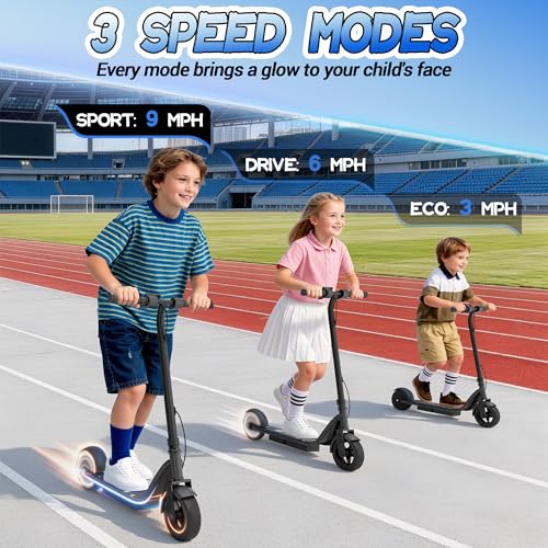 Image of VOLPAM Electric Scooter, 350W /500W /800W /1000W /250W Powerful Motor & 19 /22 / 9 MPH Top Speed, 16-28-10 Miles Long Range, Folding E Scooter Choice