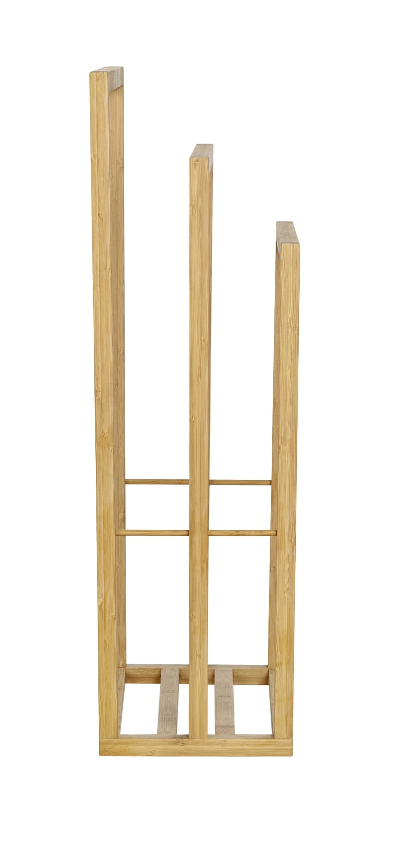 Wenko Portasciugamani in Bambù con 3 Aste per Riporre Gli Asciugamani, 42.5 x 82 x 23.5 cm, Naturale
